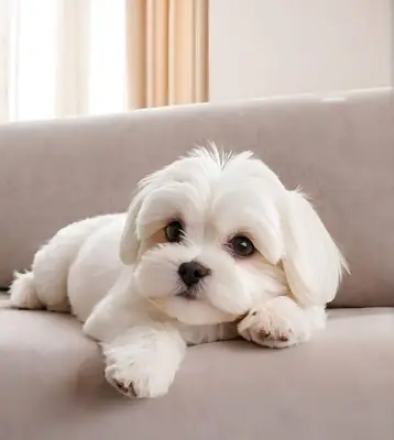 Incroyable chiot maltais