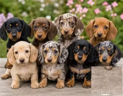 Cadeau : Chiots Teckels Nains