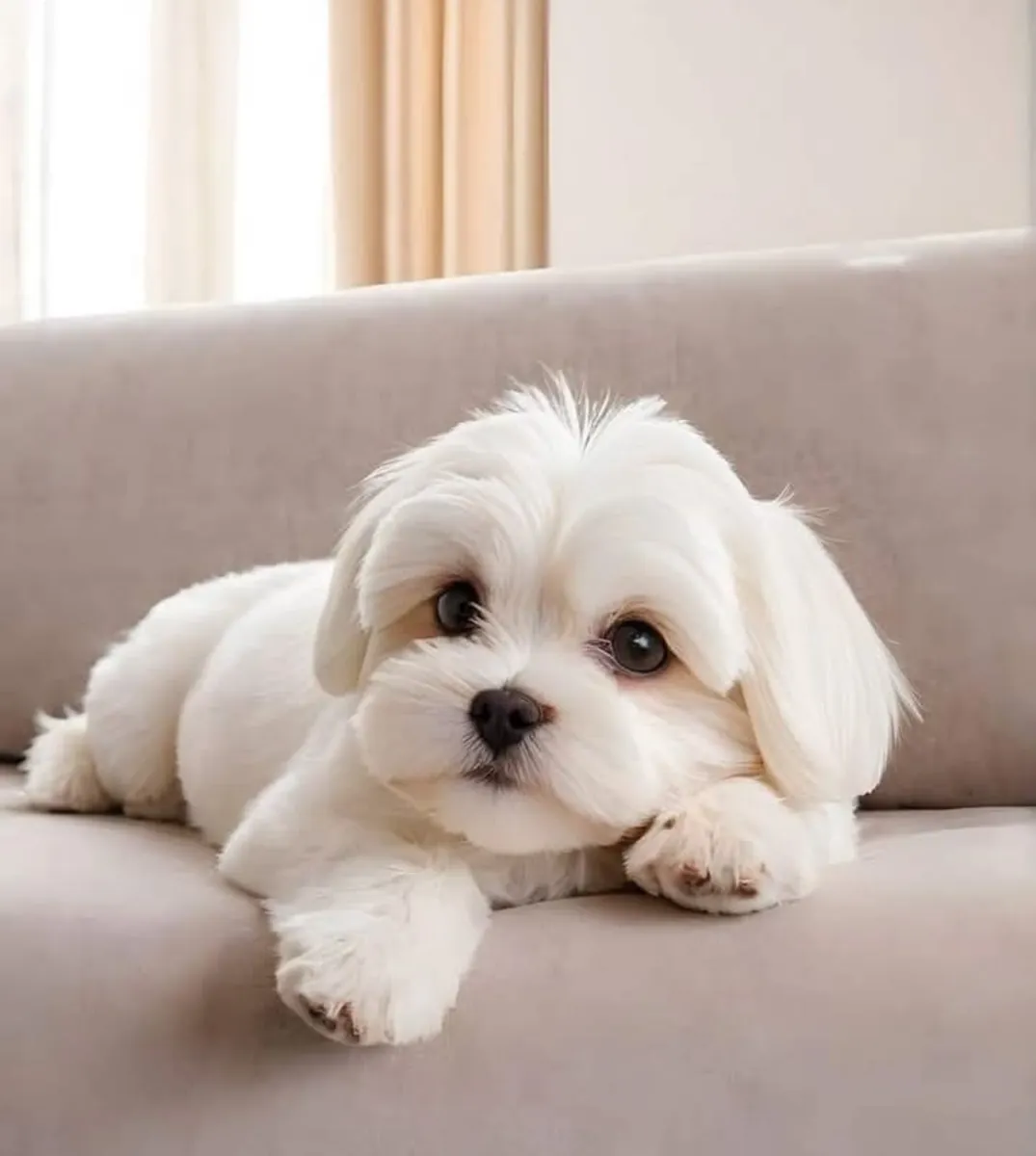 Increíble cachorro maltés