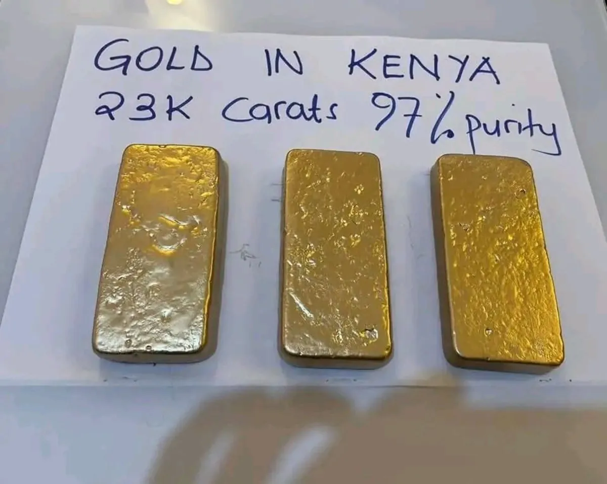 Gold available (Nairobi, Kenya).
