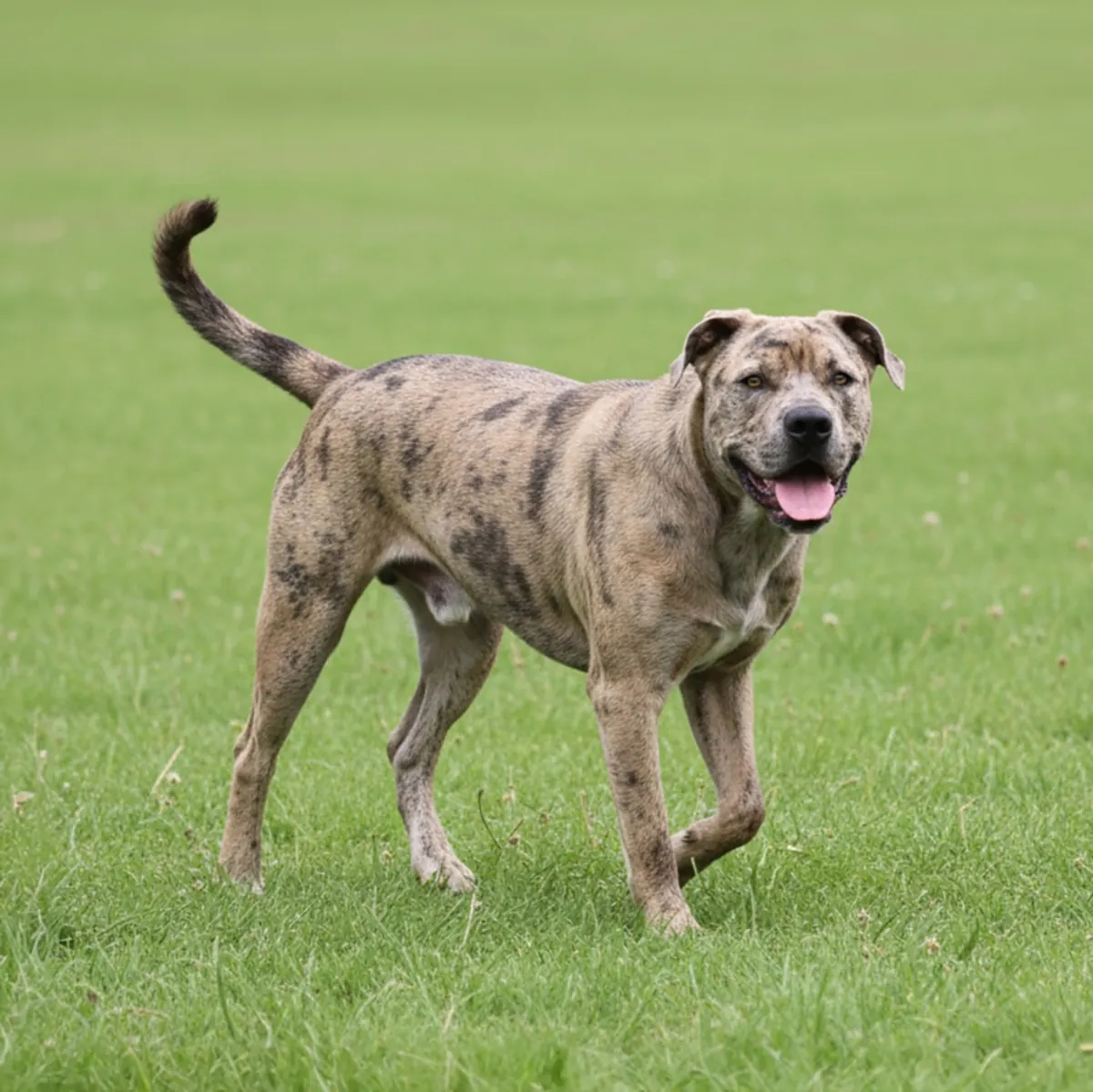 待领养的强壮加泰罗尼亚斗牛犬