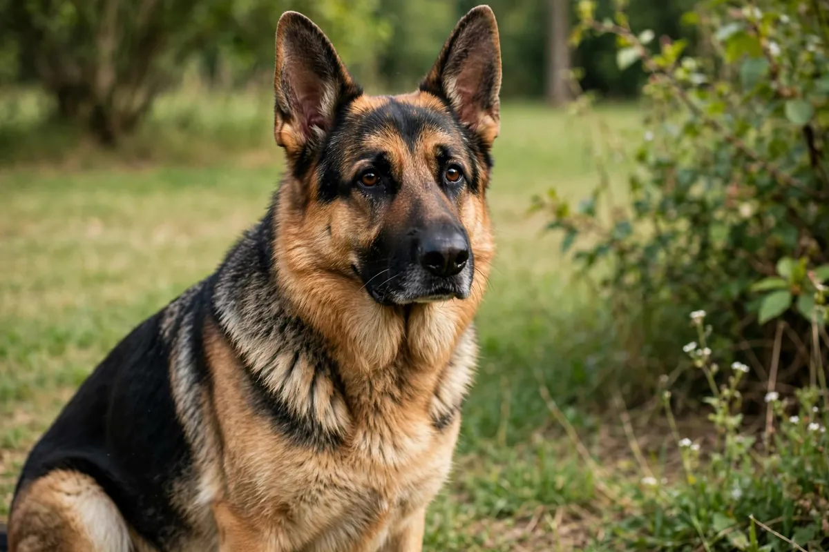 Cute German shepherd 