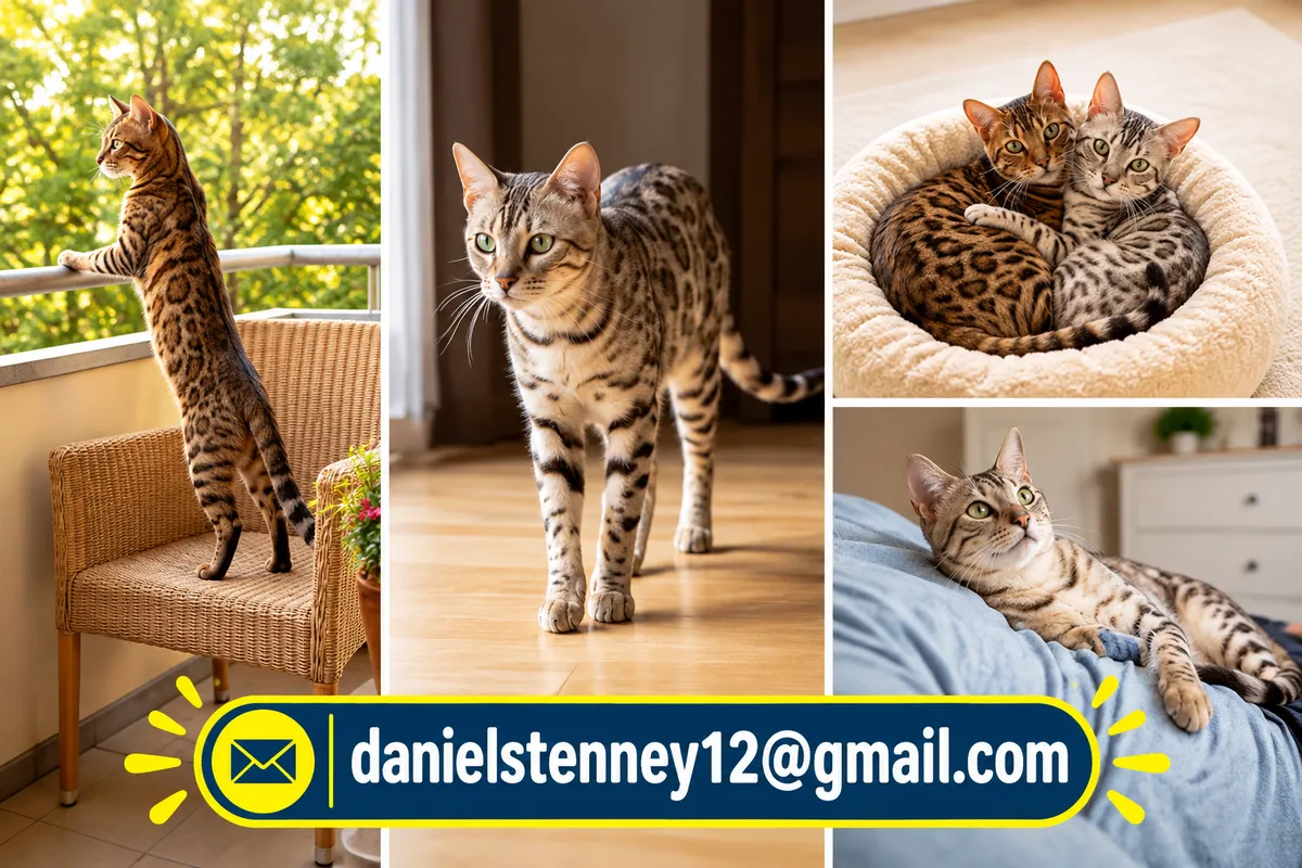 Two beautiful Bengal cats available