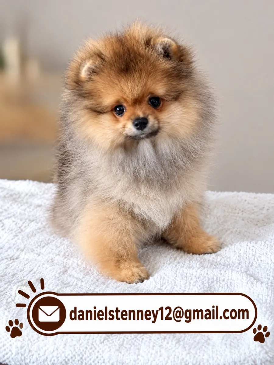 健康的博美犬小狗