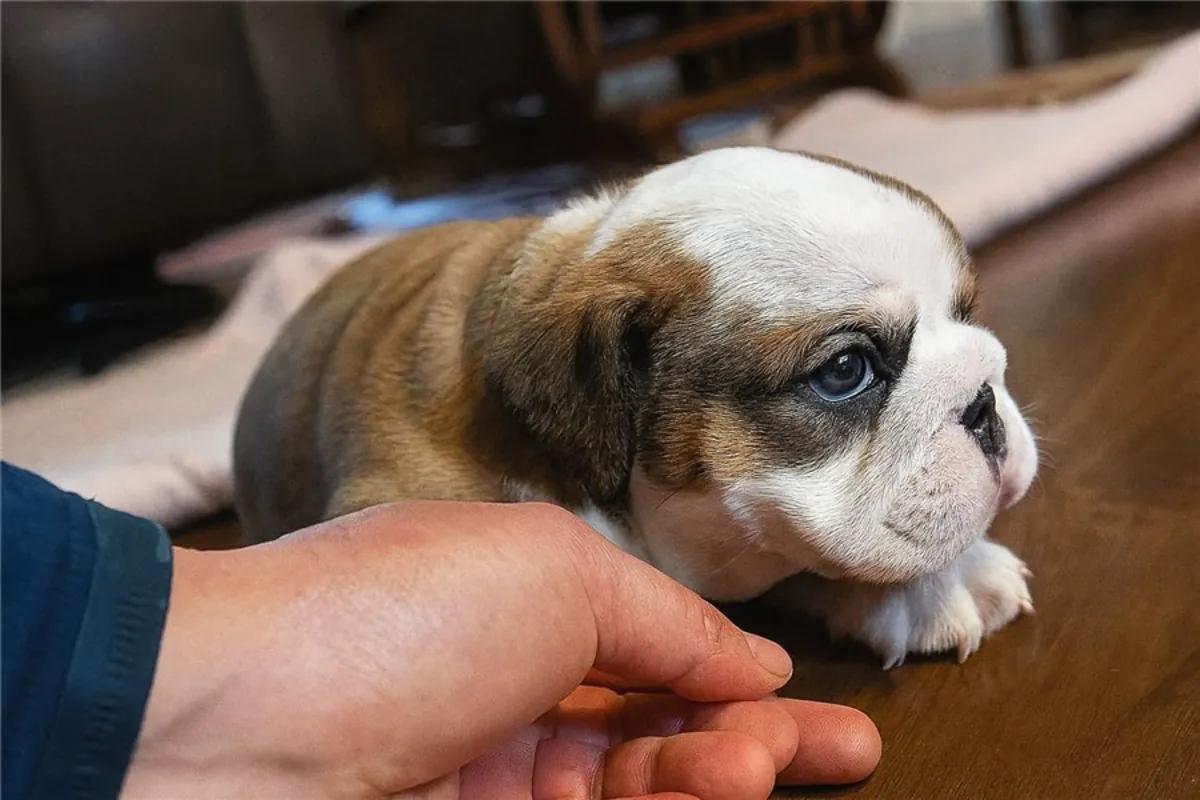 Cachorros de Bulldog Inglés de pura raza.