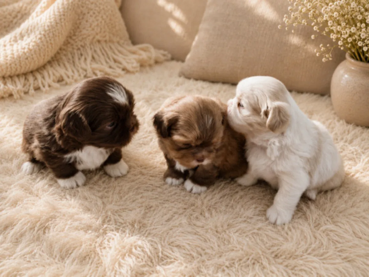 Chocolate Shih Tzu Puppies Ready .