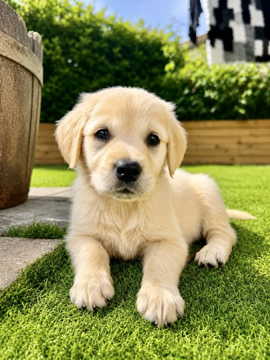 令人惊艳的AKC注册金毛寻回犬幼犬。