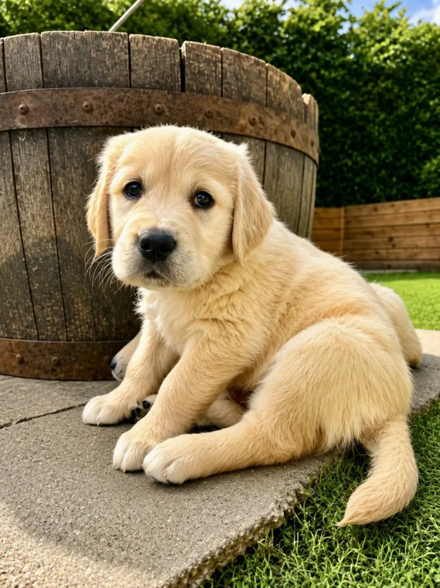 令人惊艳的AKC注册金毛寻回犬幼犬。