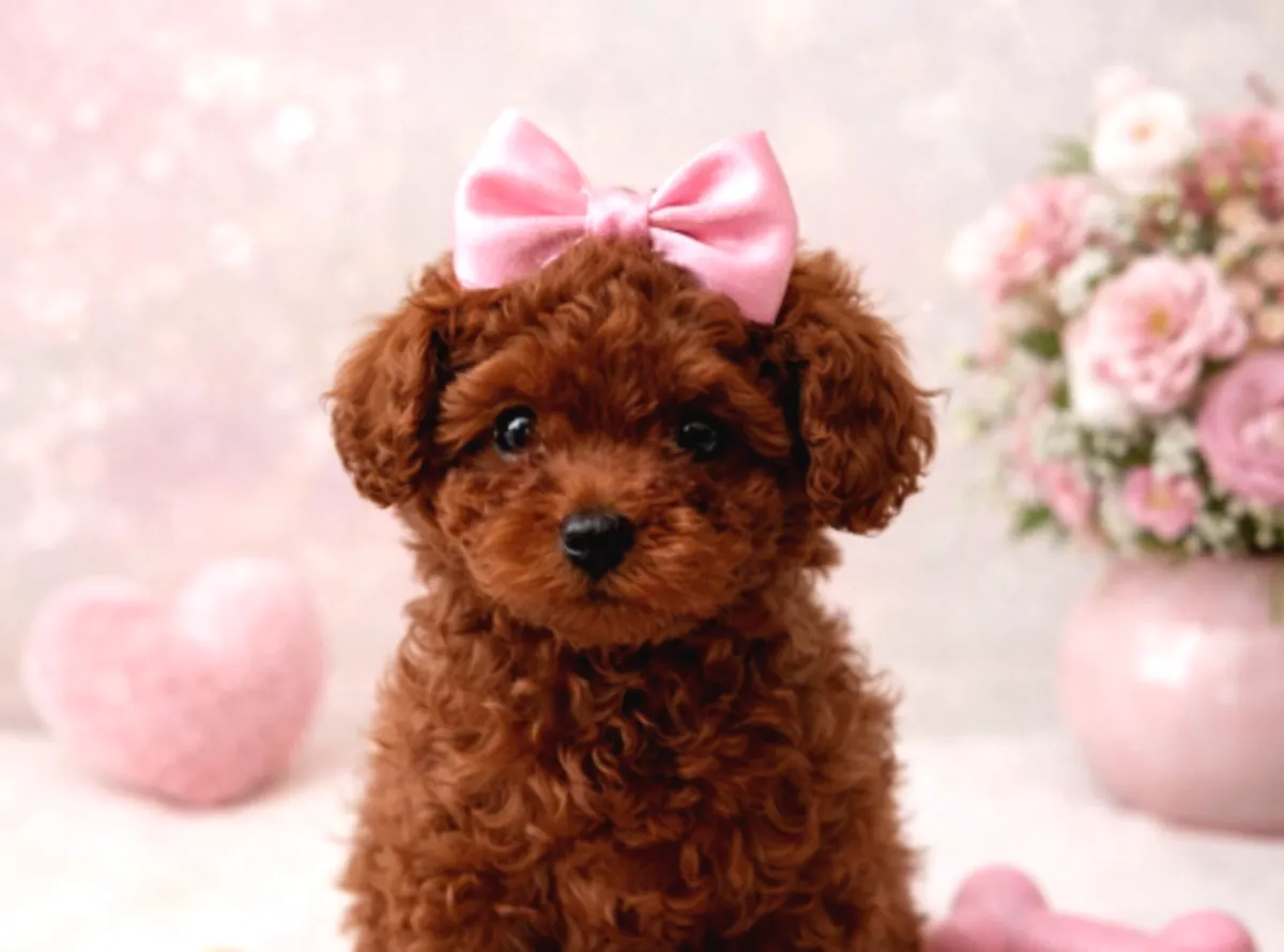 Cachorro caniche macho, inteligente y muy adiestrable.