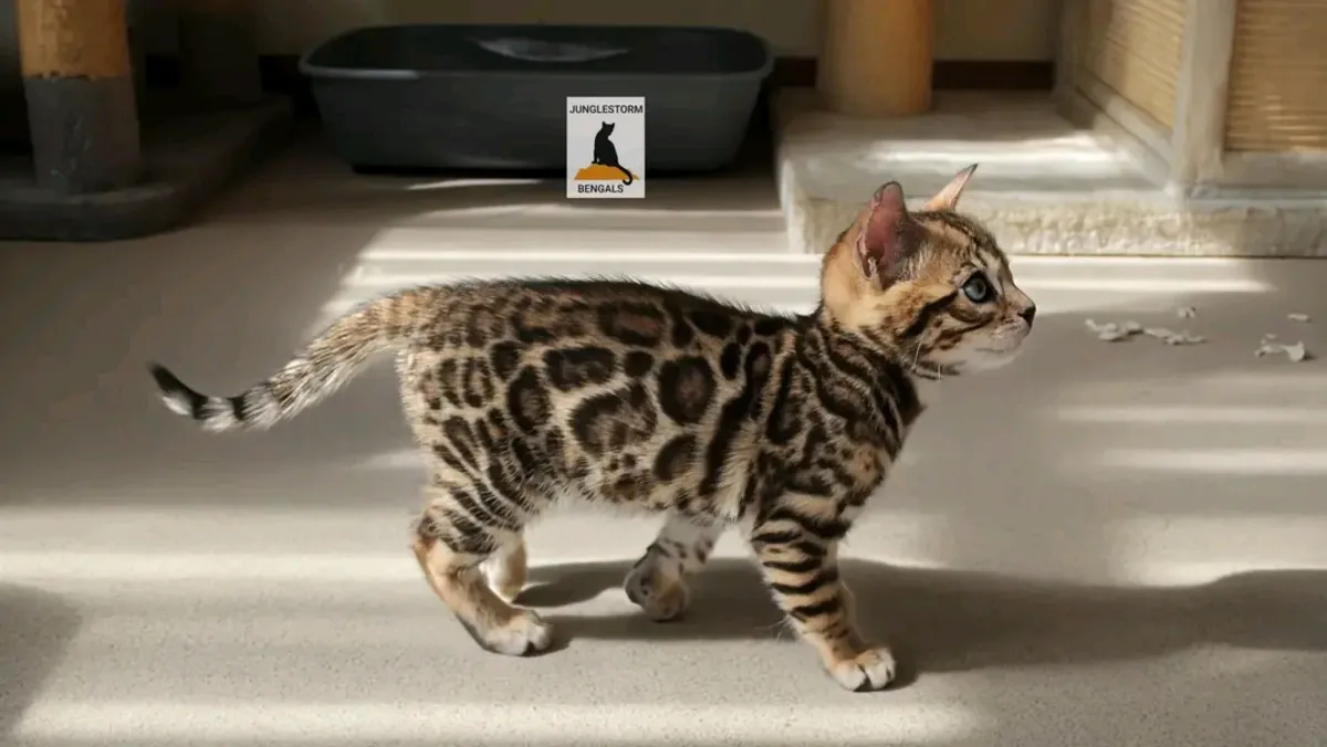 健康的孟加拉小猫待领养。