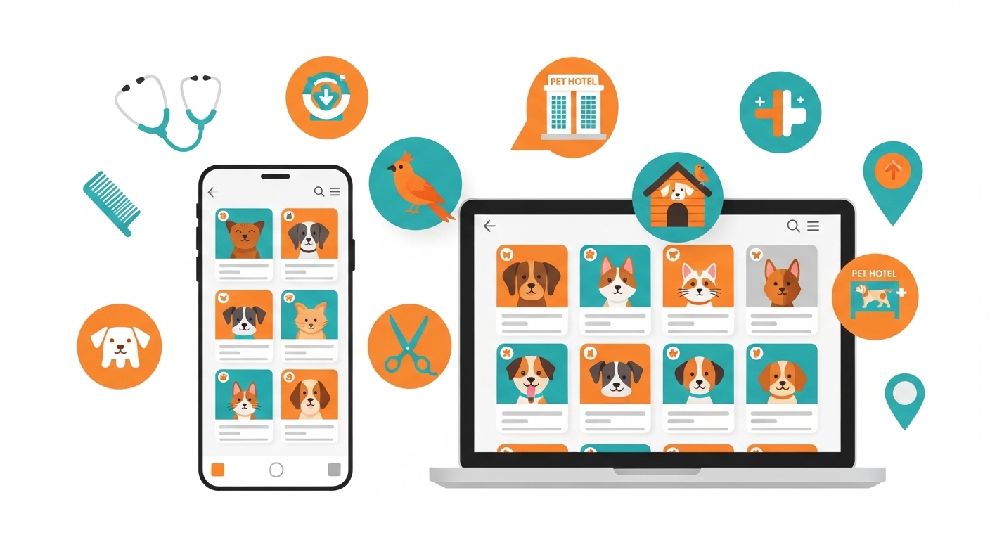 Evcil hayvan sahiplenme, ilan ve hizmet platformu ekran görüntüsü